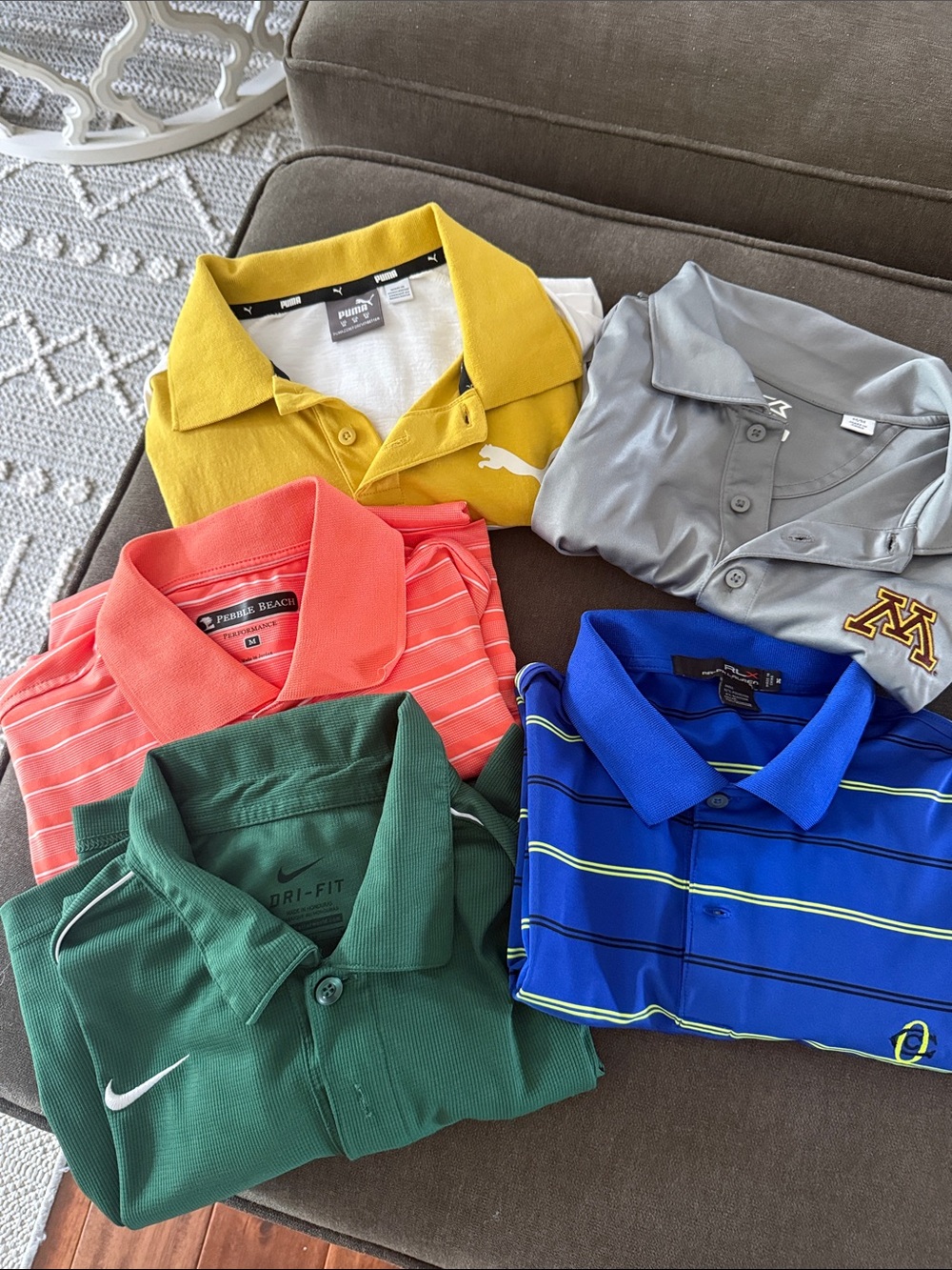 Lot of 5 men’s golf shirts ..